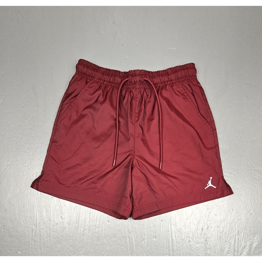 Nike Air Jordan Essentials 5" Poolside Shorts Mens Sm Burgundy Swim Trunks